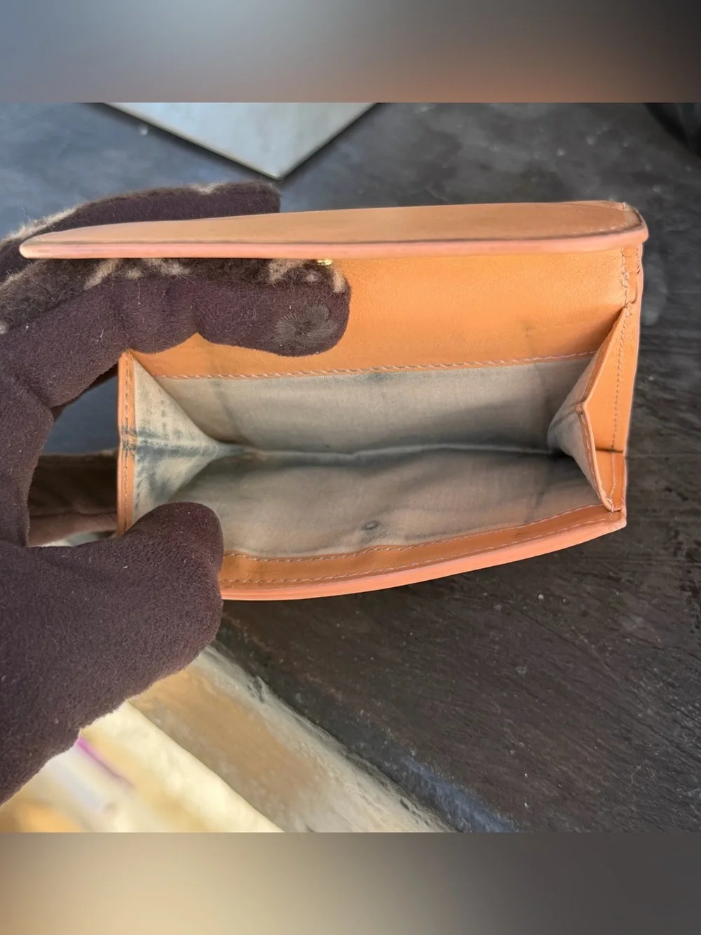 Chloe C Leather Trifold Wallet